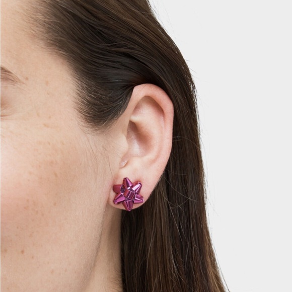 Kate Spade Boxed Bourgeois Bow Pink Studs - Picture 2 of 7